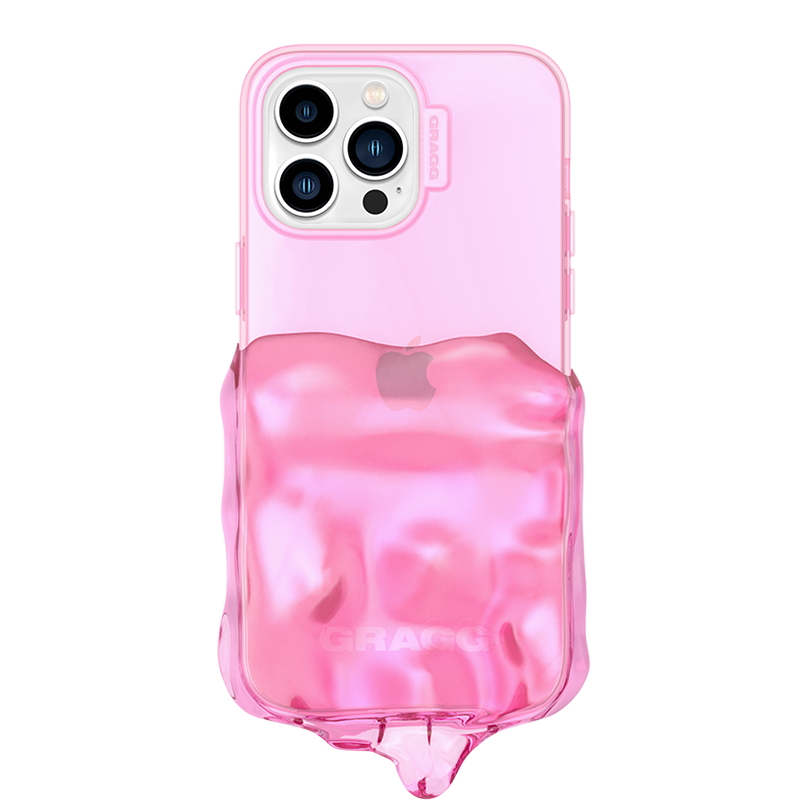 DOUBLE LAYERS CASE - CLEAR PINK